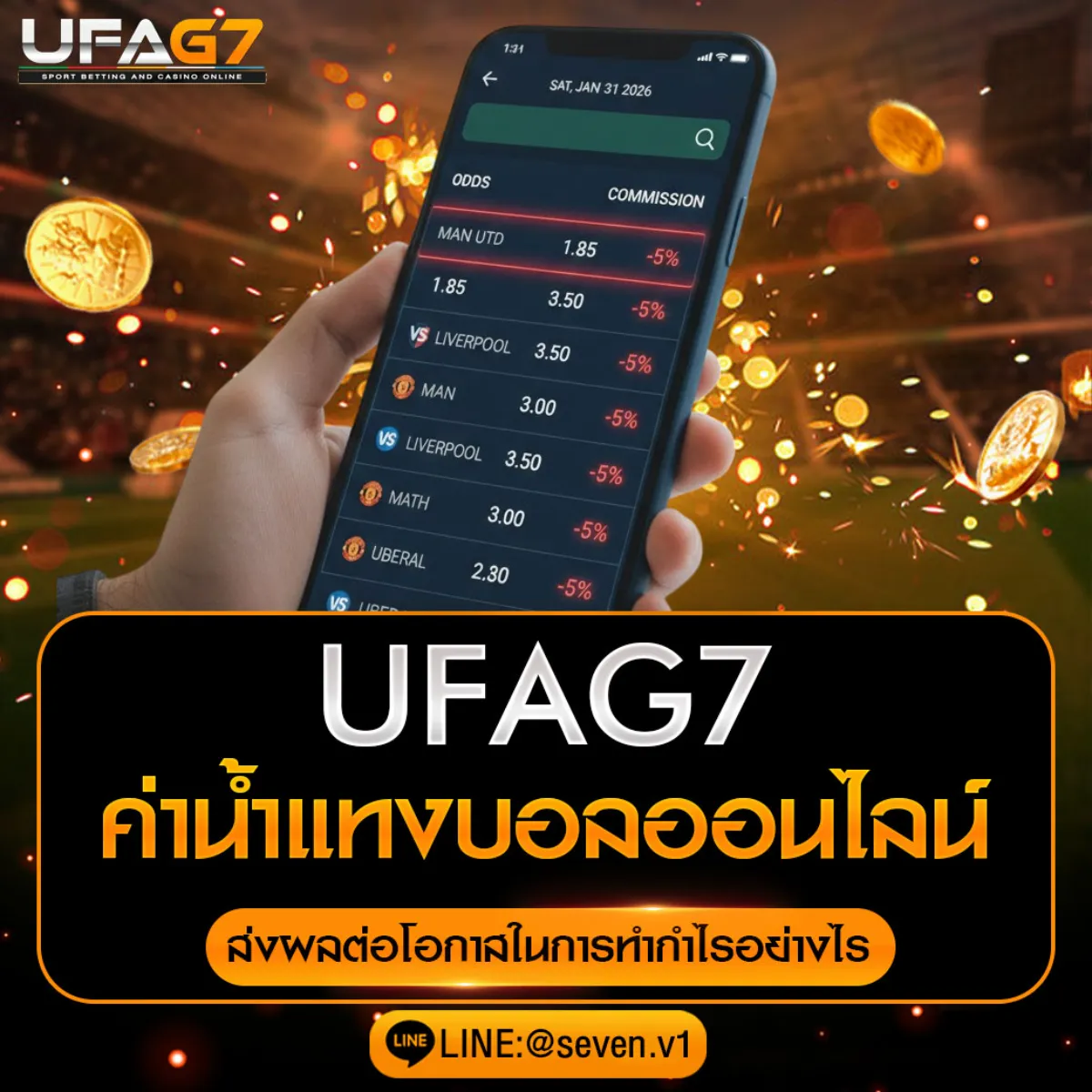 ค่าน้ำแทงบอล-UFAG7
